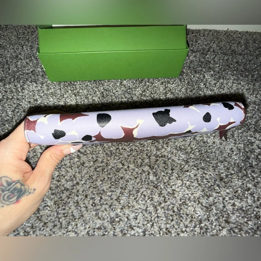 Kate Spade floral zip around wallet